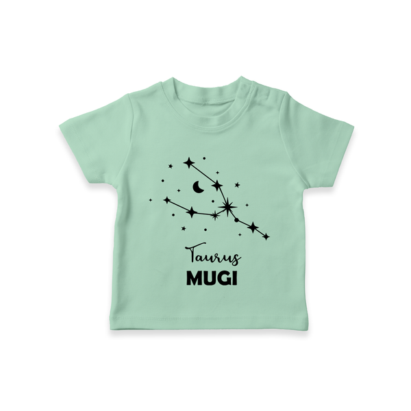 Taurus Zodiac Constellation T shirt  - MINT GREEN - 0-5 Months Old (Chest 17")