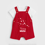 Taurus Zodiac Constellation Dungaree - RED - 0 - 5 Months Old (Chest 18")