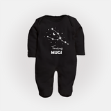 Taurus Zodiac ConstellationFullbody Suit - BLACK - New Born (Chest 7.5")