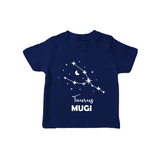 Taurus Zodiac Constellation T shirt  - NAVY BLUE - 0-5 Months Old (Chest 17")