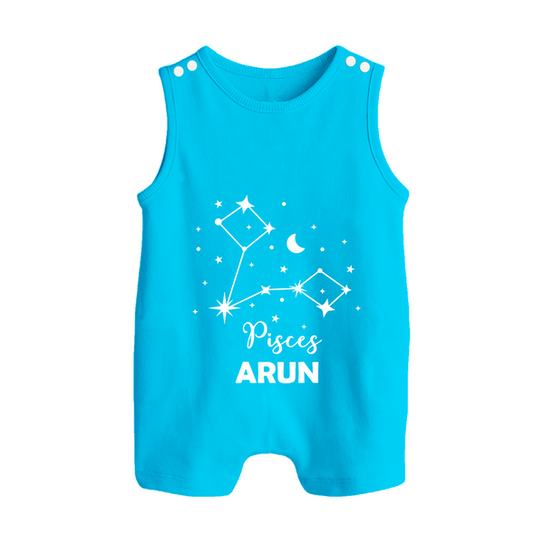 Pisces Star Sign Constellation  Button Romper