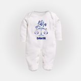 Libra Zodiac Balance Symbol PrintedFullbody Suit - WHITE - New Born (Chest 7.5")