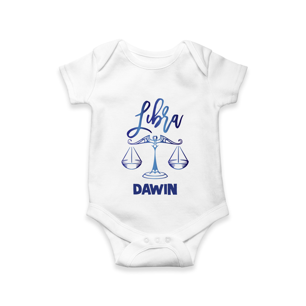 Libra Zodiac Constellation  Romper - WHITE - New Born (Chest 14")