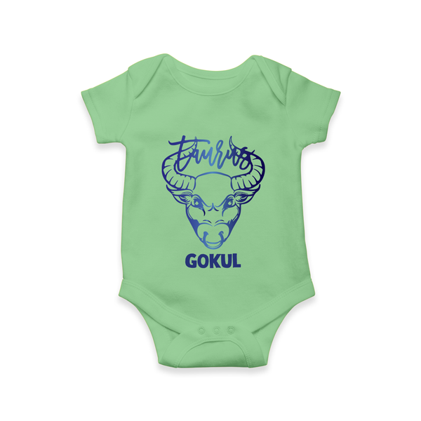 Taurus Star Sign Constellation Romper - GREEN - New Born (Chest 14")
