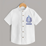 Leo Lion Zodiac Symbol Printed shirt - WHITE - 0 - 6 Months Old (Chest 23")