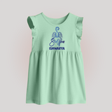 Scorpio Zodiac Scorpion Symbol Printed Baby Frock - MINT GREEN - 0 - 3 Months Old (Chest 17")
