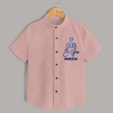 Scorpio Zodiac Scorpion Symbol Printed shirt - PEACH - 0 - 6 Months Old (Chest 23")