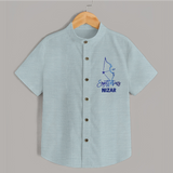Sagittarius Archer Zodiac Symbol Printed shirt - ARCTIC BLUE - 0 - 6 Months Old (Chest 23")