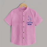 Sagittarius Archer Zodiac Symbol Printed shirt - BABY PINK - 0 - 6 Months Old (Chest 23")