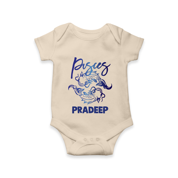 Pisces Star Sign Romper - IVORY - New Born (Chest 14")