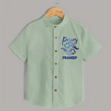 Pisces Fish Zodiac Symbol Printed shirt - MINT GREEN - 0 - 6 Months Old (Chest 23")