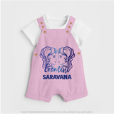 Gemini Twin Star Sign Printed Dungaree - BABY PINK - 0 - 5 Months Old (Chest 18")