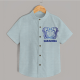 Gemini Twin Star Sign Printed shirt - ARCTIC BLUE - 0 - 6 Months Old (Chest 23")