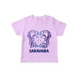Gemini Twin Star Sign Printed T shirt  - LILAC - 0-5 Months Old (Chest 17")
