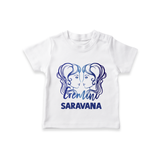 Gemini Twin Star Sign Printed T shirt  - WHITE - 0-5 Months Old (Chest 17")