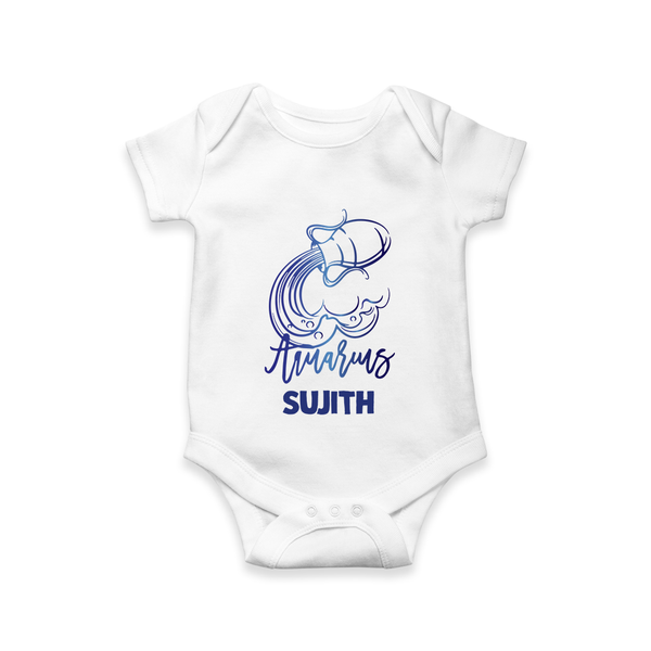 Aquarius Zodiac Constellation  JablaSet - WHITE - New Born (Chest 14")