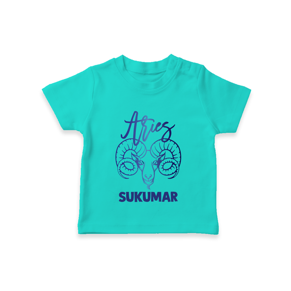 Aries Ram Zodiac Symbol Printed T shirt