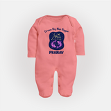 Aries Constellation Charm Printed BabyFullbody Suit - PEACH - New Born (Chest 7.5")