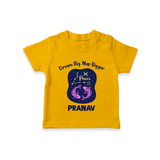 Aries Constellation Charm Printed Baby T shirt  - CHROME YELLOW - 0-5 Months Old (Chest 17")