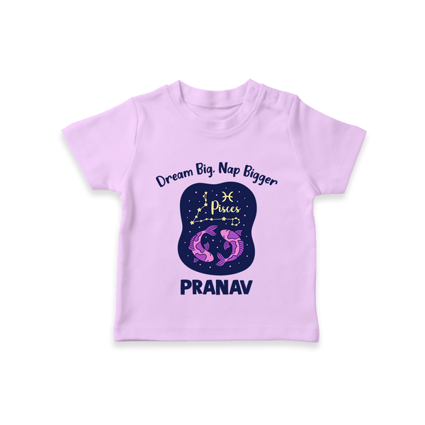 Aries Constellation Charm Printed Baby T shirt  - LILAC - 0-5 Months Old (Chest 17")