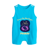 Pisces Constellation Charm Printed Baby Button Romper