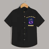 Aries Constellation Charm Printed Baby shirt - BLACK - 0 - 6 Months Old (Chest 23")