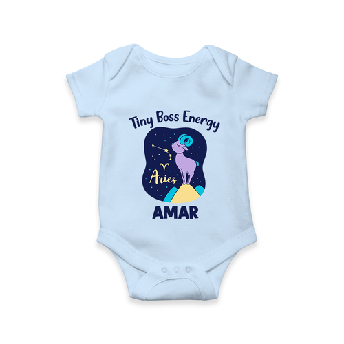 Aries Little Bull Zodiac Printed Baby Romper