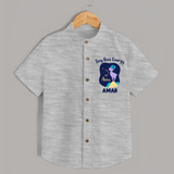 Taurus Little Bull Zodiac Printed Baby shirt - GREY - 0 - 6 Months Old (Chest 23")