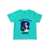 Taurus Little Bull Zodiac Printed Baby T shirt  - TEAL - 0-5 Months Old (Chest 17")