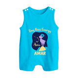 Aries Little Bull Zodiac Printed Baby Button Romper