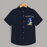 Taurus Little Bull Zodiac Printed Baby shirt - NAVY BLUE - 0 - 6 Months Old (Chest 23")