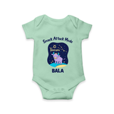 Gemini Twin Stars Zodiac Printed Baby Romper - MINT GREEN - New Born (Chest 14")