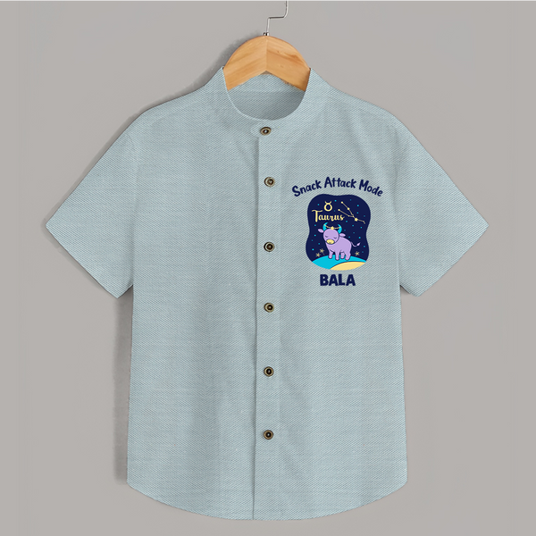 Gemini Twin Stars Zodiac Printed Baby shirt - ARCTIC BLUE - 0 - 6 Months Old (Chest 23")