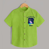 Gemini Twin Stars Zodiac Printed Baby shirt - LIME GREEN - 0 - 6 Months Old (Chest 23")