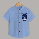 Gemini Twin Stars Zodiac Printed Baby shirt - SKY BLUE - 0 - 6 Months Old (Chest 23")
