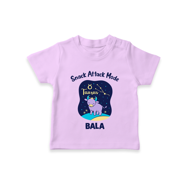 Gemini Twin Stars Zodiac Printed Baby T shirt  - LILAC - 0-5 Months Old (Chest 17")