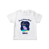 Gemini Twin Stars Zodiac Printed Baby T shirt  - WHITE - 0-5 Months Old (Chest 17")