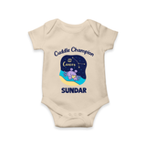 Virgo Little Star Zodiac Printed Baby Romper - IVORY - New Born (Chest 14")