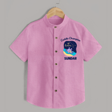 Virgo Little Star Zodiac Printed Baby shirt - BABY PINK - 0 - 6 Months Old (Chest 23")