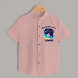 Virgo Little Star Zodiac Printed Baby shirt - PEACH - 0 - 6 Months Old (Chest 23")