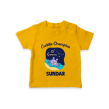 Virgo Little Star Zodiac Printed Baby T shirt  - CHROME YELLOW - 0-5 Months Old (Chest 17")