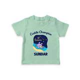 Virgo Little Star Zodiac Printed Baby T shirt  - MINT GREEN - 0-5 Months Old (Chest 17")