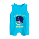 Cancer Little Star Zodiac Printed Baby Button Romper