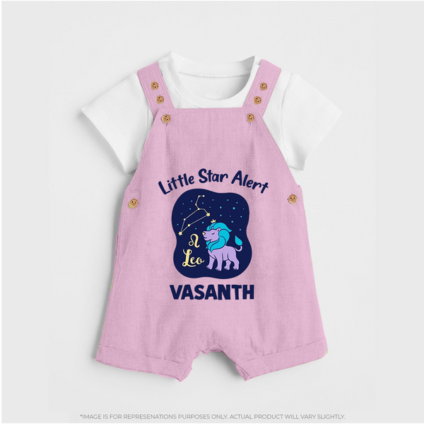 Sagittarius Adventure Zodiac Printed Baby Dungaree - BABY PINK - 0 - 5 Months Old (Chest 18")
