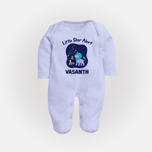 Sagittarius Adventure Zodiac Printed BabyFullbody Suit - BABY BLUE - New Born (Chest 7.5")