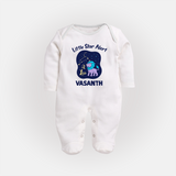 Sagittarius Adventure Zodiac Printed BabyFullbody Suit - WHITE - New Born (Chest 7.5")