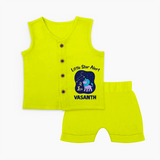 Sagittarius Adventure Zodiac Printed Baby Jabla Set - LIME GREEN - 0 - 3 Months Old (Chest 9.8")