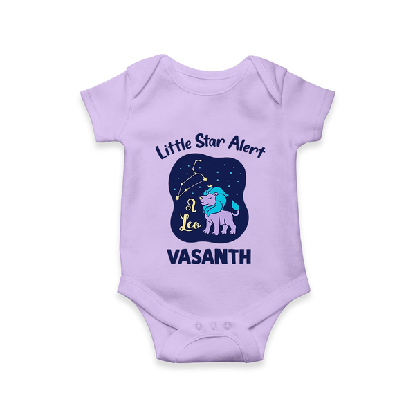 Leo Zodiac Constellation Baby Set - LILAC - New Born (Chest 14")