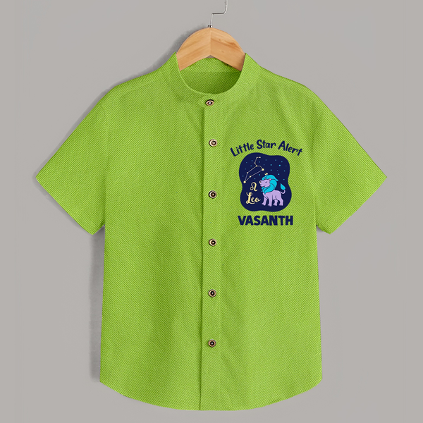 Sagittarius Adventure Zodiac Printed Baby shirt - LIME GREEN - 0 - 6 Months Old (Chest 23")
