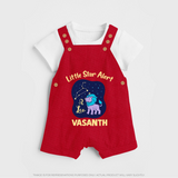 Sagittarius Adventure Zodiac Printed Baby Dungaree - RED - 0 - 5 Months Old (Chest 18")